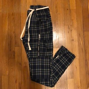 Nvlty Tartan Cargos